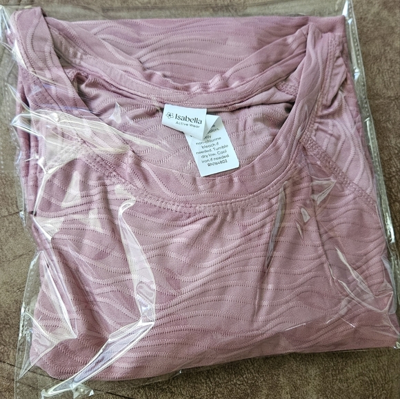 #1 Elegant Women's Long Sleeve Crop Top in Peach Actual Color Second Picture - Picture 2 of 2